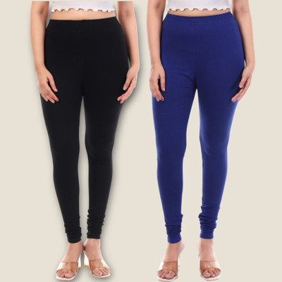 tpf Churidar Length Western Wear Legging(Black, Solid)