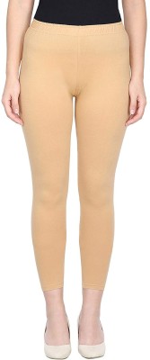 NYMEX Churidar  Western Wear Legging(Beige, Solid)