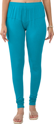 Lyra Churidar  Ethnic Wear Legging(Blue, Solid)