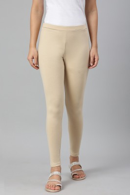 W Ankle Length Maternity Wear Legging(Beige, Solid)