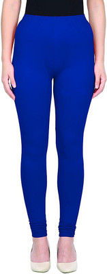 K M R Footed  Western Wear Legging(Blue, Self Design)