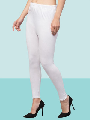 sbnoor Western Wear Legging(White, Solid)