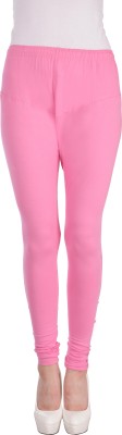 Eha Churidar  Ethnic Wear Legging(Pink, Solid)