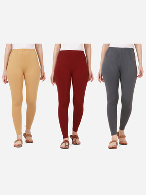 QIOA Ankle Length  Western Wear Legging(Multicolor, Solid)