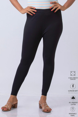XUFA Ankle Length  Ethnic Wear Legging(Black, Solid)