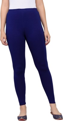 NGT Ankle Length  Western Wear Legging(Dark Blue, Solid)