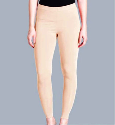 Lyra womens wear Ankle Length  Western Wear Legging(Orange, Solid)