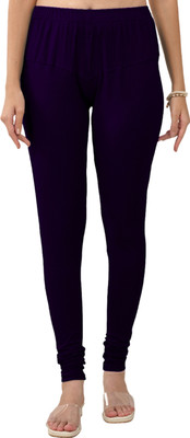 Lyra Churidar  Ethnic Wear Legging(Dark Blue, Solid)