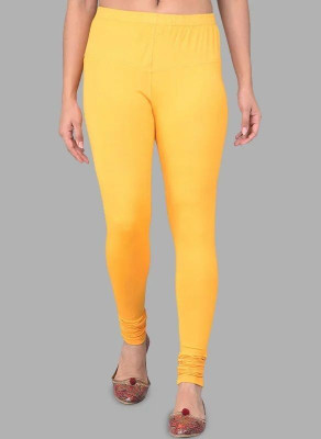 DEBNATH HOSHIYARI Churidar Length Ethnic Wear Legging(Yellow, Solid)