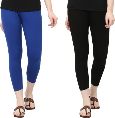 NGT Ankle Length  Ethnic Wear Legging(Blue, Black, Solid)