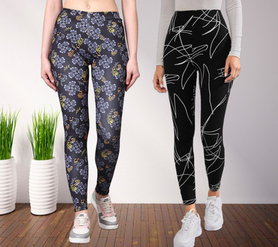 HouseOfCommon Ankle Length Western Wear Legging(Multicolor, Printed)