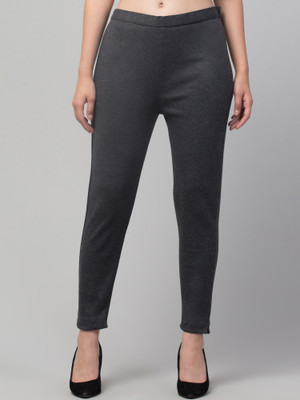 uniko Regular Fit Women Grey Trousers