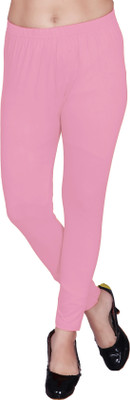 WEAR AND WOW Ankle Length Western Wear Legging(Pink, Solid)