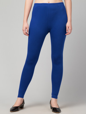 Style Access Ankle Length Western Wear Legging(Blue, Solid)