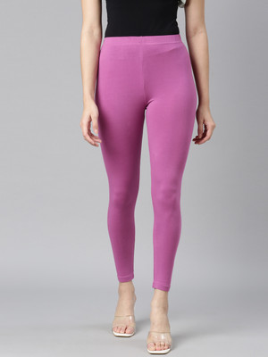 DIXCY SCOTT SLIMZ Ankle Length  Western Wear Legging(Purple, Solid)