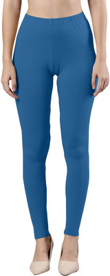femmora Ankle Length Ethnic Wear Legging(Blue, Solid)