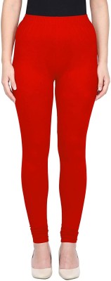 SURYA MAX Ankle Length  Western Wear Legging(Red, Solid)