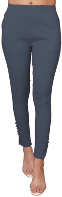 Sandip Fashion Ankle Length  Western Wear Legging(Grey, Solid)