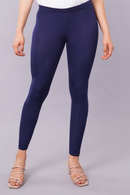 UNA CROWN Ankle Length  Ethnic Wear Legging(Blue, Solid)