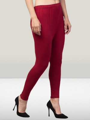 HouseOfCommon Western Wear Legging(Maroon, Solid)