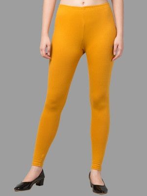 Trend Level Ankle Length  Western Wear Legging(Yellow, Solid)