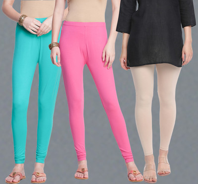 Dollar Missy Ankle Length  Western Wear Legging(Multicolor, Solid)