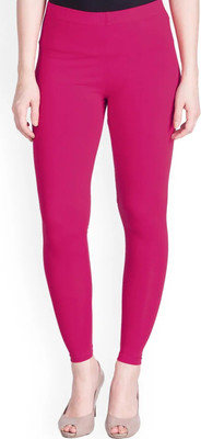 Fit Martin Ankle Length Western Wear Legging(Pink, Solid)