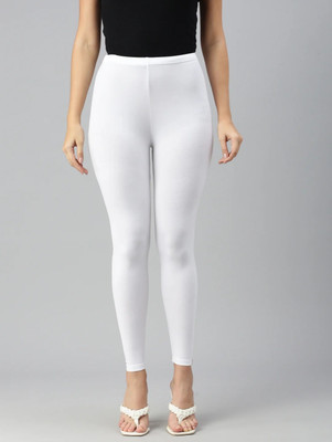 chobi star Ankle Length  Ethnic Wear Legging(White, Solid)