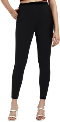 OneSky Ankle Length Western Wear Legging(Black, Solid)