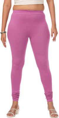 LoveiT Churidar  Western Wear Legging(Pink, Solid)