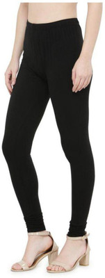 ANJANAI FASHIONS Ankle Length Ethnic Wear Legging(Black, Solid)