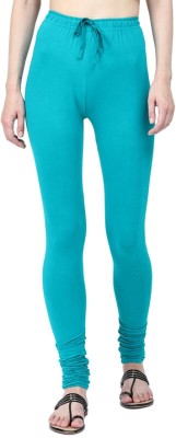 Robinbosky Churidar  Ethnic Wear Legging(Green, Solid)