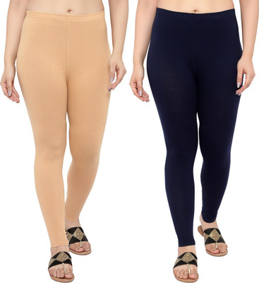 NGT Ankle Length Western Wear Legging(Beige, Red, Black, Solid)