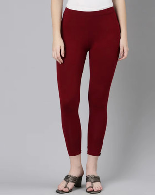 RS FASHION Ankle Length Ethnic Wear Legging(Maroon, Solid)