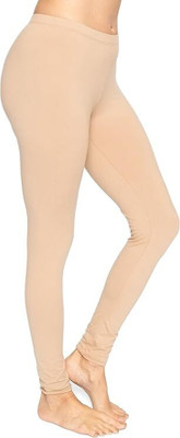 UNFLD Ankle Length  Western Wear Legging(Beige, Solid)