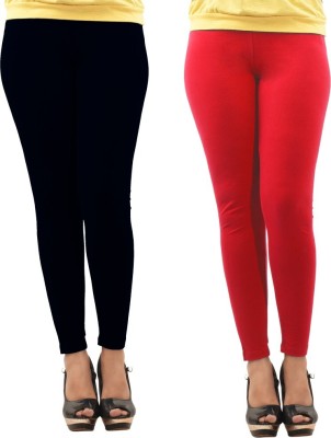 Dollar Missy Ethnic Wear Legging(Red, Black, Solid)