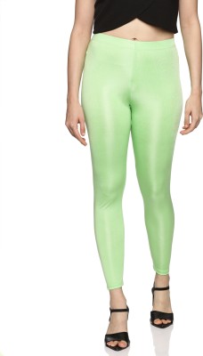 Coppersmith Ankle Length  Ethnic Wear Legging(Light Green, Solid)