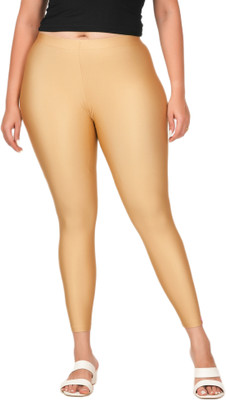 LoveiT Ankle Length Western Wear Legging(Beige, Solid)
