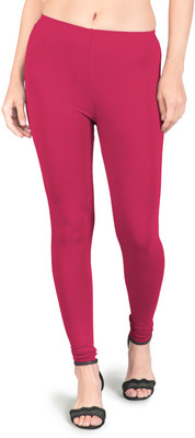 Doroots Churidar  Western Wear Legging(Pink, Solid)