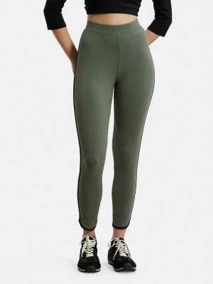 JOCKEY Ankle Length Western Wear Legging(Green, Solid)