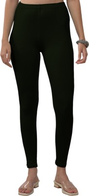 Lyra Ankle Length Ethnic Wear Legging(Black, Solid)