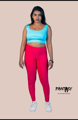 The Pantasy Western Wear Legging(Pink, Solid)
