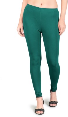 Popollo Churidar  Ethnic Wear Legging(Green, Solid)