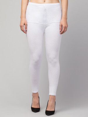 sbnoor Western Wear Legging(White, Solid)
