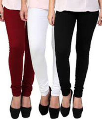 K M R GARMENTS Churidar Length Western Wear Legging(Multicolor, Solid)