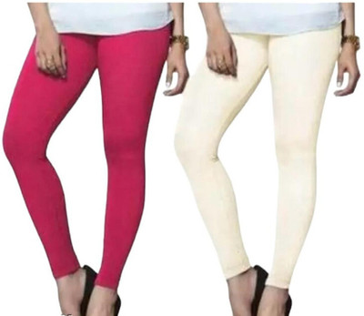 PR PINK ROYAL Churidar  Western Wear Legging(Multicolor, Solid)