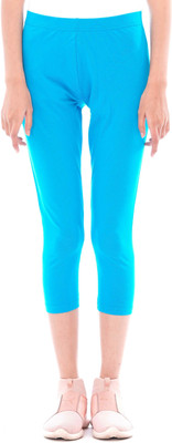 CARBON BASICS Ankle Length Ethnic Wear Legging(Blue, Solid)