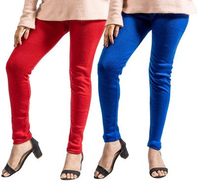 HouseOfCommon Churidar  Western Wear Legging(Multicolor, Solid)