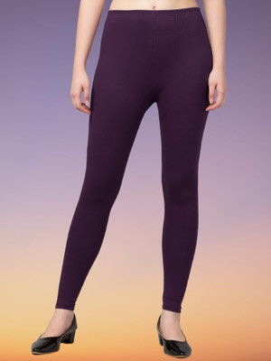 Style Access Ankle Length  Western Wear Legging(Purple, Solid)