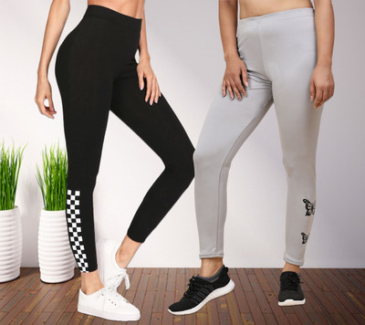 HouseOfCommon Ankle Length Western Wear Legging(Multicolor, Solid)
